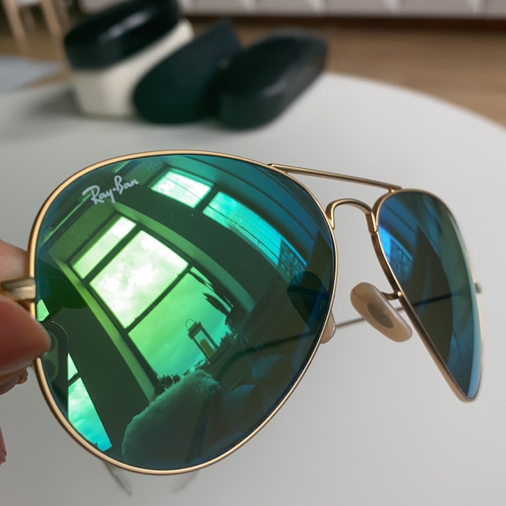 Ray Ban 58mm aviator flash sunglasses - Picture 8 of 9